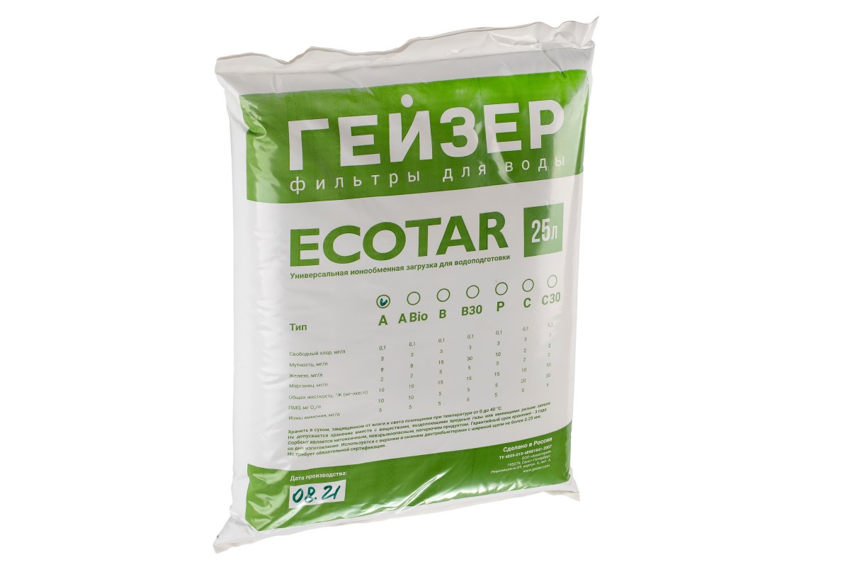 Гейзер Мультикомпонентная загрузка Ecotar A (25 л) 40083